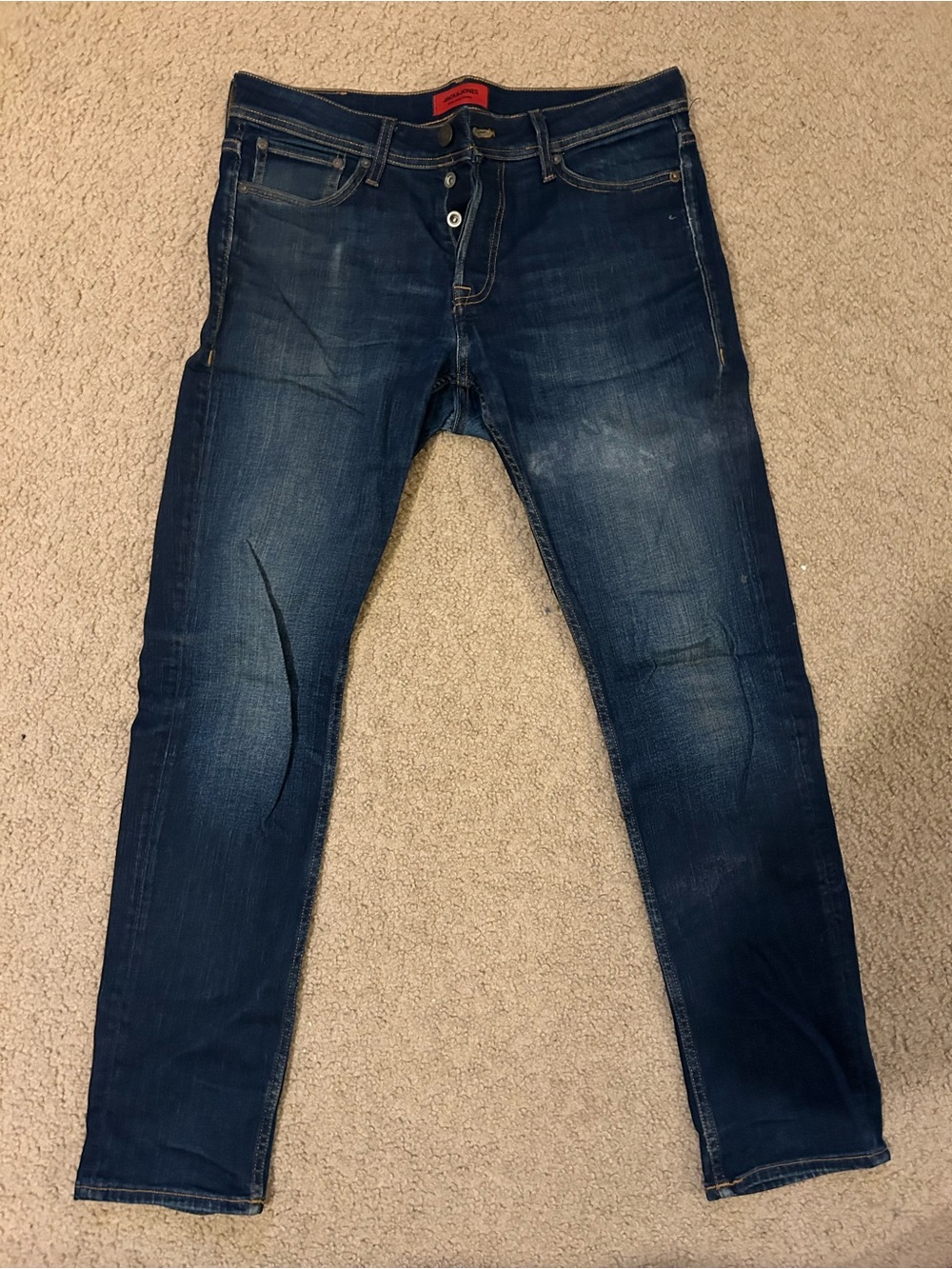 Jack & Jones Dark Blue Men's Slim Fit Jeans - 31 x 30